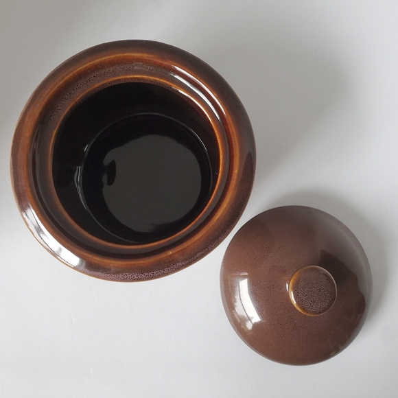 Stokes Reactive Flower Sugar Bowl with Lid Vintage Stoneware - Picture 6 of 10